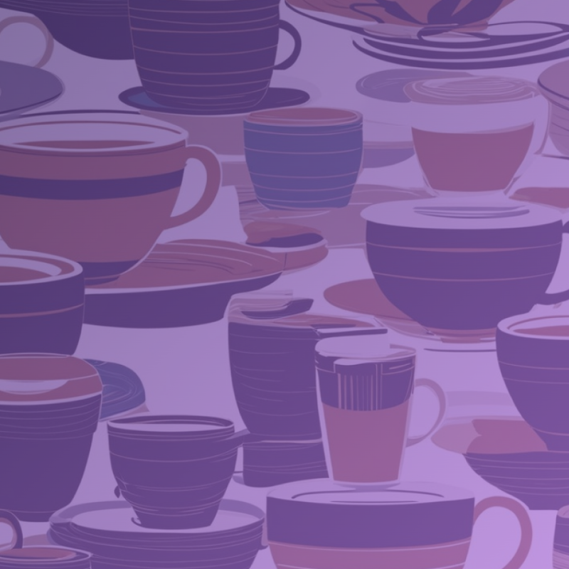 A diverse array of coffee mugs arranged in a pattern, symbolizing the gathering of various professionals from different fields for a collaborative and insightful exchange over coffee at the Information Security Open Tables event.