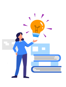 An illustration of a client benefiting from resources provided by our compliance software.